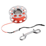 Maxbell Maxbell Scuba Diving Dive Reel Stainless Steel Finger Spool 18m Line Snap Orange