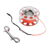 Maxbell Maxbell Scuba Diving Dive Reel Stainless Steel Finger Spool 18m Line Snap Orange