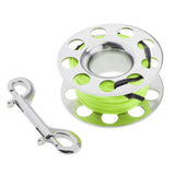 Maxbell Maxbell Compact Scuba Diving Dive Finger Spool Reel 98ft Line Double End Clip Green