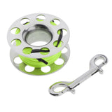 Maxbell Maxbell Compact Scuba Diving Dive Finger Spool Reel 98ft Line Double End Clip Green