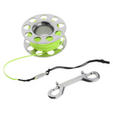 Maxbell Maxbell Compact Scuba Diving Dive Finger Spool Reel 98ft Line Double End Clip Green