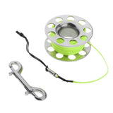 Maxbell Maxbell Compact Scuba Diving Dive Finger Spool Reel 98ft Line Double End Clip Green