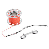 Maxbell Maxbell Compact Scuba Diving Dive Finger Spool Reel 164ft Line with Snap Clip Orange