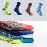 Maxbell Maxbell 1 Pair Sports Compression Mid-Calf Socks Ankle Care Cycling Socks Dark Blue