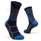 Maxbell Maxbell 1 Pair Sports Compression Mid-Calf Socks Ankle Care Cycling Socks Dark Blue