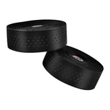 Maxbell Maxbell 2Pcs Bicycle Handlebar Tape PU Leather Fishing Rod Wrap End Plugs Black