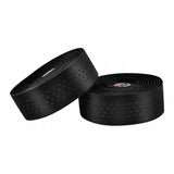 Maxbell Maxbell 2Pcs Bicycle Handlebar Tape PU Leather Fishing Rod Wrap End Plugs Black