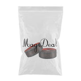 Maxbell Maxbell 2Pcs Bicycle Handlebar Tape PU Leather Fishing Rod Wrap End Plugs Red