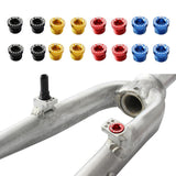 Maxbell Maxbell 4 Pieces Aluminum Alloy Bicycle Screw Bolt for V Brake Hole M10*1.25 Black