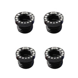 Maxbell Maxbell 4 Pieces Aluminum Alloy Bicycle Screw Bolt for V Brake Hole M10*1.25 Black