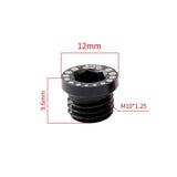 Maxbell Maxbell 4 Pieces Aluminum Alloy Bicycle Screw Bolt for V Brake Hole M10*1.25 Black