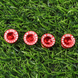 Maxbell Maxbell 4 Pieces Aluminum Alloy Bicycle Screw Bolt for V Brake Hole M10*1.25 Red