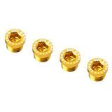 Maxbell Maxbell 4 Pieces Aluminum Alloy Bicycle Screw Bolt for V Brake Hole M10*1.25 Golden