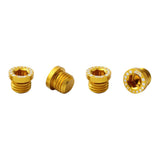 Maxbell Maxbell 4 Pieces Aluminum Alloy Bicycle Screw Bolt for V Brake Hole M10*1.25 Golden