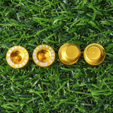 Maxbell Maxbell 4 Pieces Aluminum Alloy Bicycle Screw Bolt for V Brake Hole M10*1.25 Golden