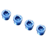 Maxbell Maxbell 4 Pieces Aluminum Alloy Bicycle Screw Bolt for V Brake Hole M10*1.25 Blue