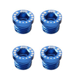 Maxbell Maxbell 4 Pieces Aluminum Alloy Bicycle Screw Bolt for V Brake Hole M10*1.25 Blue