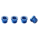 Maxbell Maxbell 4 Pieces Aluminum Alloy Bicycle Screw Bolt for V Brake Hole M10*1.25 Blue