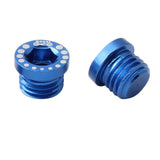 Maxbell Maxbell 4 Pieces Aluminum Alloy Bicycle Screw Bolt for V Brake Hole M10*1.25 Blue