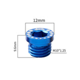 Maxbell Maxbell 4 Pieces Aluminum Alloy Bicycle Screw Bolt for V Brake Hole M10*1.25 Blue