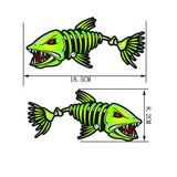 Maxbell Maxbell 2pcs Fish Bone Kayak Decal Sticker for Fishing Boat/Car/Truck/Window