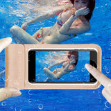 Maxbell Maxbell Waterproof Floating Phone Case Dry Pouch Bag with Lanyard Golden M