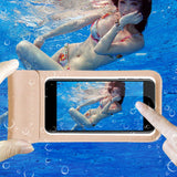 Maxbell Maxbell Waterproof Floating Phone Case Dry Pouch Bag with Lanyard Rosy L