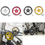 Maxbell Maxbell Lightweight Folding Bike Easy Wheels Modified Easywheel for Brompton Black