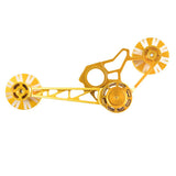 Maxbell Maxbell Bike Chain Tensioner Derailleur Rear Pulley Wheels Guide for Brompton Golden