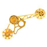 Maxbell Maxbell Bike Chain Tensioner Derailleur Rear Pulley Wheels Guide for Brompton Golden