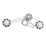 Maxbell Maxbell Bike Chain Tensioner Derailleur Rear Pulley Wheels Guide for Brompton Silver