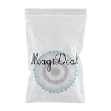 Maxbell Maxbell Round Cotton Area Rugs Floor Mats Circular Rug Carpet for Bedroom 90x90cm Blue