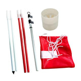 4 Sets Backyard Practice Golf Hole Pole Flag Cup Stick Pole Putting Green