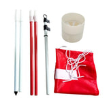 4 Sets Backyard Practice Golf Hole Pole Flag Cup Stick Pole Putting Green