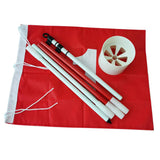 4 Sets Backyard Practice Golf Hole Pole Flag Cup Stick Pole Putting Green