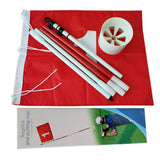 4 Sets Backyard Practice Golf Hole Pole Flag Cup Stick Pole Putting Green