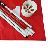 4 Sets Backyard Practice Golf Hole Pole Flag Cup Stick Pole Putting Green