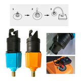 Maxbell Maxbell Inflatable Boat Pump Valve Adapter SUP Paddle Board Inflating Adaptor Orange