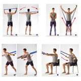 Maxbell Maxbell Latex Resistance Bands Exercise Loop Home Fitness Stretching Belt Purple