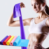 Maxbell Maxbell Latex Resistance Bands Exercise Loop Home Fitness Stretching Belt Purple