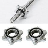 Maxbell Maxbell 2pcs Standard Barbel Spin Lock Dumbbell Bar Nut Rod Locking Collar Clamp