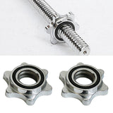 Maxbell Maxbell 2pcs Standard Barbel Spin Lock Dumbbell Bar Nut Rod Locking Collar Clamp