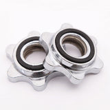 Maxbell Maxbell 2pcs Standard Barbel Spin Lock Dumbbell Bar Nut Rod Locking Collar Clamp