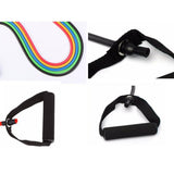 Maxbell Maxbell Yoga Pull Up Rope Fitness Resistance Bands 15lbs Home Workout Tubes Black