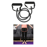 Maxbell Maxbell Yoga Pull Up Rope Fitness Resistance Bands 15lbs Home Workout Tubes Black