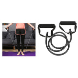 Maxbell Maxbell Yoga Pull Up Rope Fitness Resistance Bands 15lbs Home Workout Tubes Black