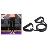 Maxbell Maxbell Yoga Pull Up Rope Fitness Resistance Bands 15lbs Home Workout Tubes Black