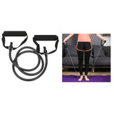 Maxbell Maxbell Yoga Pull Up Rope Fitness Resistance Bands 15lbs Home Workout Tubes Black