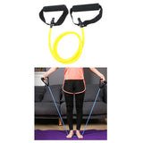 Maxbell Maxbell Yoga Pull Up Rope Fitness Resistance Bands 15lbs Home Workout Tubes Yellow