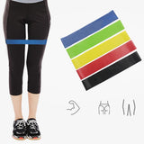 Maxbell Maxbell 5 Level Resistance Exercise Loop Bands Home Gym Fitness Natural Latex Blue